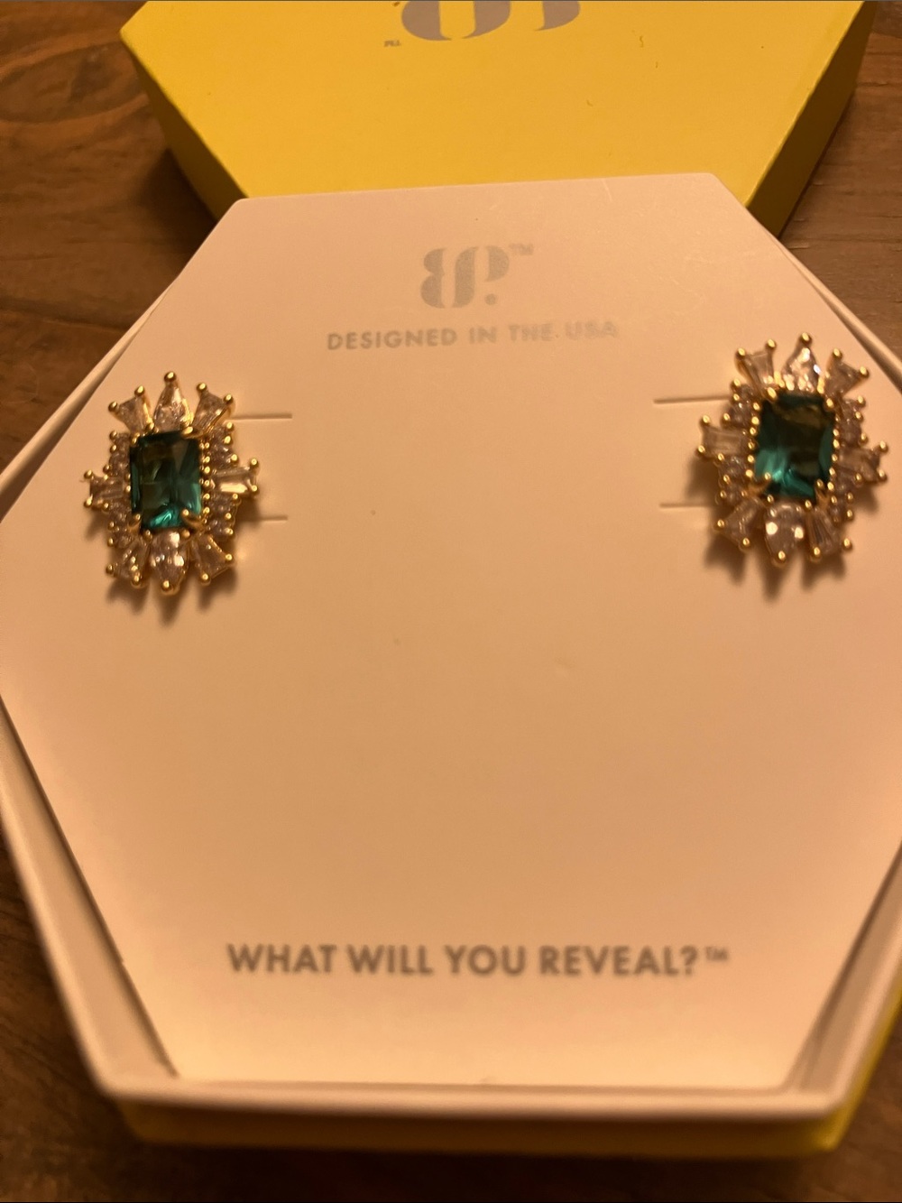 Bomb Party Tourmaline Earrings with Gold Plating